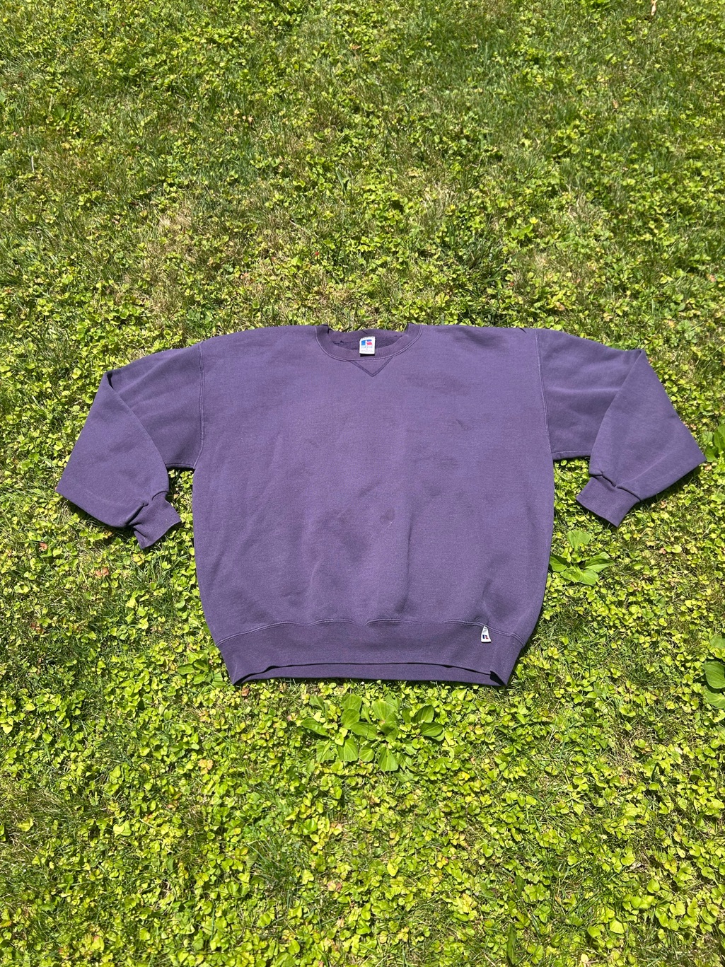 Vintage 90s Russell Athletic Purple Crewneck Sweatshirt